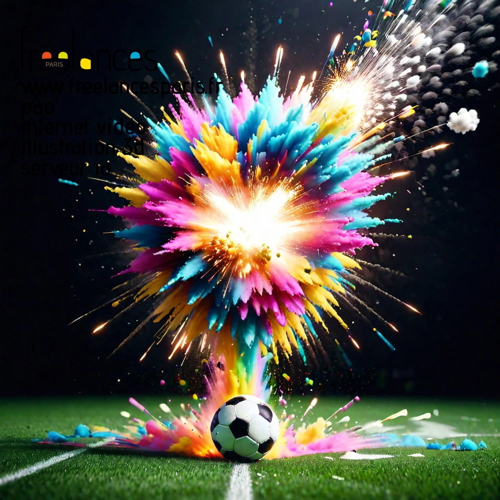 Pao mise en page internet vidéo illustration 3d serveur IA générative AI freelance paris studio de création magazines ss348f00